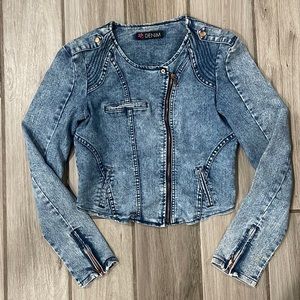 2B Bebe Denim Jean Jacket Size Medium